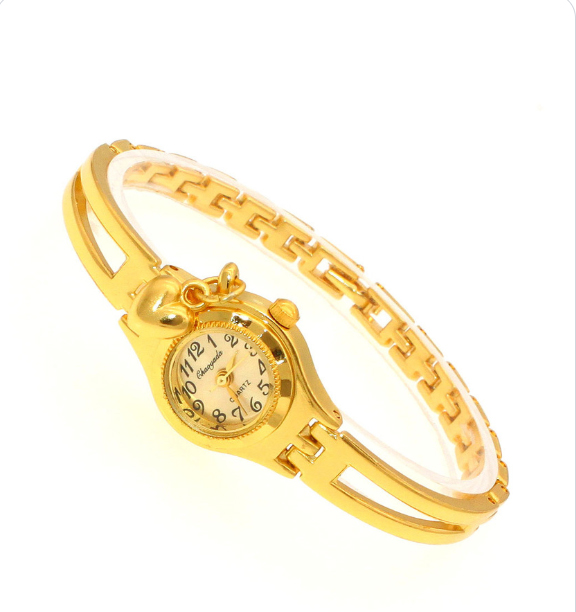 লেডিস গোল্ডেন ওয়াচ – এলিগেন্ট ও স্টাইলিশ হাতঘড়ি